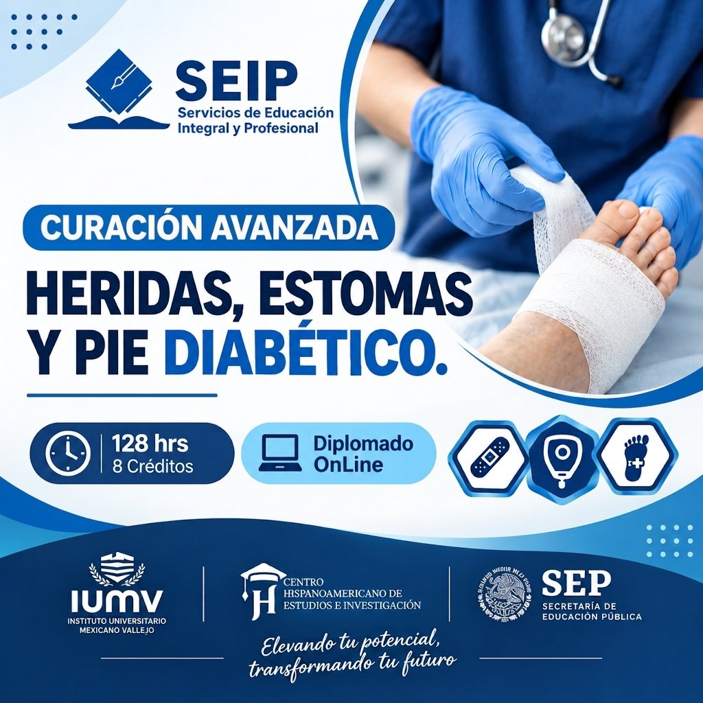 CURACIÓN AVANZADA HERIDAS, ESTOMAS Y PIE DIABÉTICO. (NOVIEMBRE)